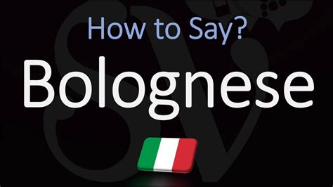 bolognese pronunciation
